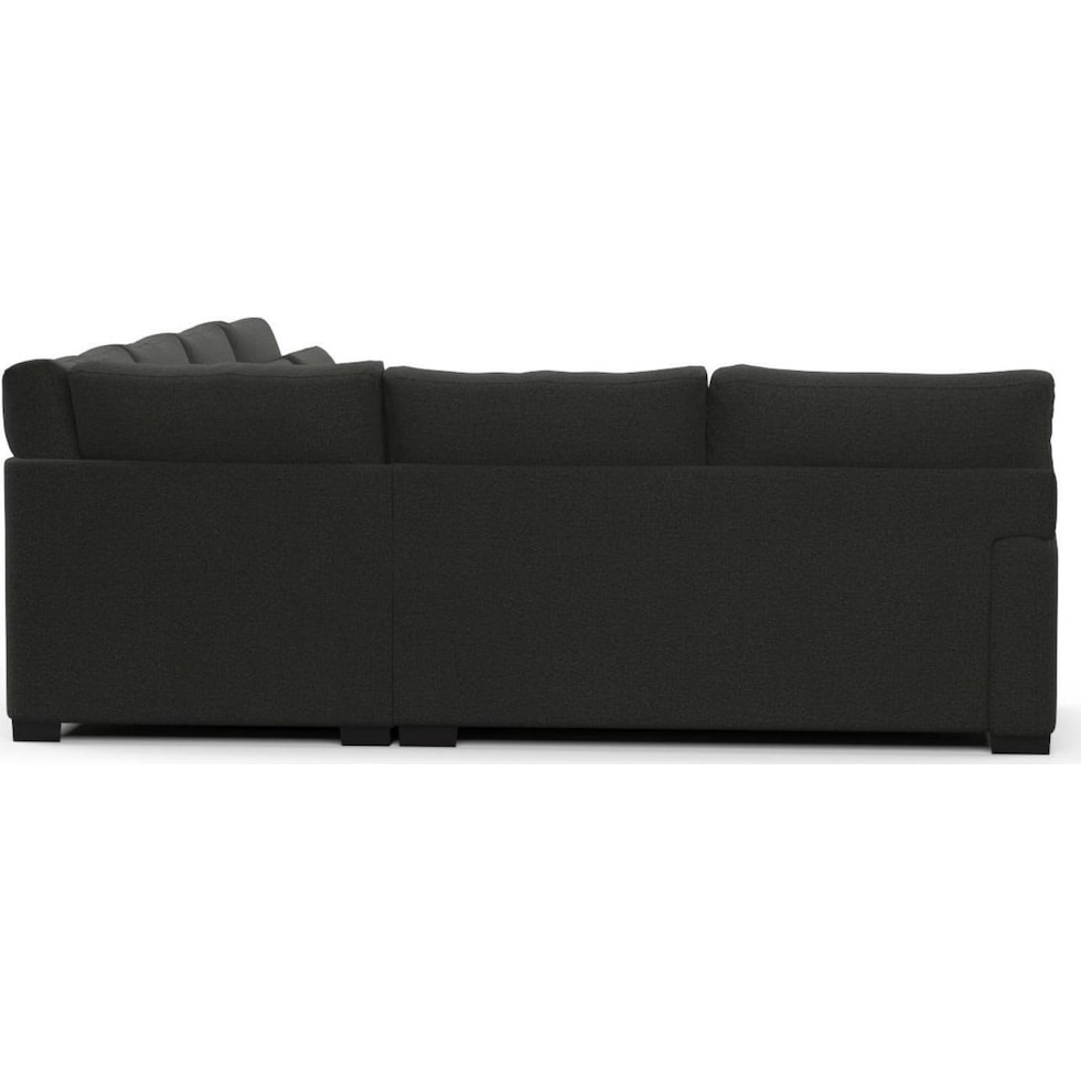 boston black sectional   