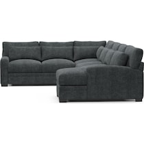 boston blue sectional   