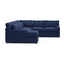boston blue sectional   