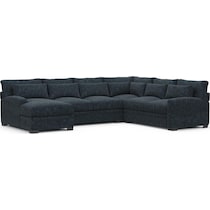 boston blue sectional   