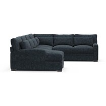 boston blue sectional   