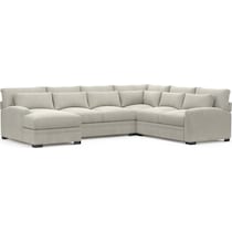 boston brown sectional   