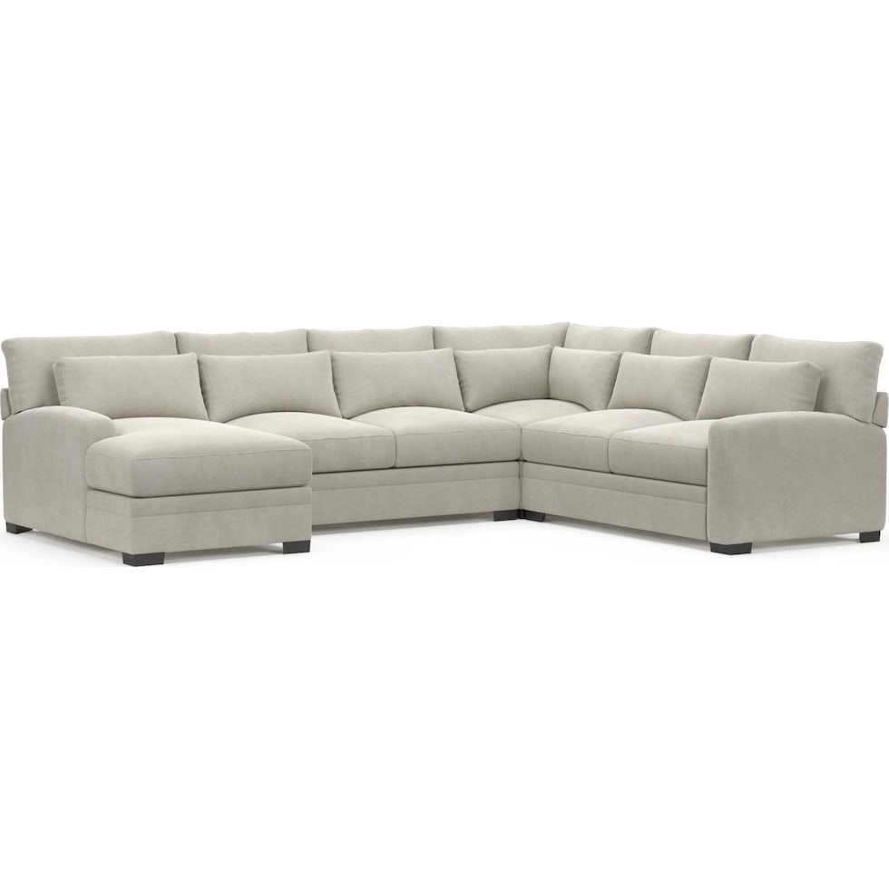 boston brown sectional   