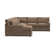 boston brown sectional   