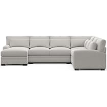 boston gray sectional   