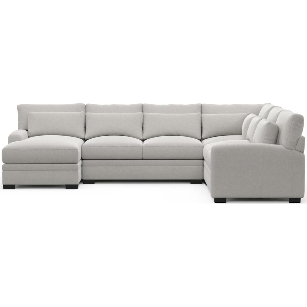 boston gray sectional   