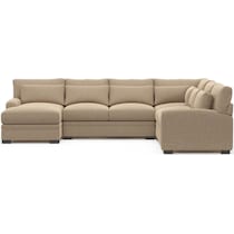 boston gray sectional   