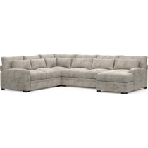 boston gray sectional   
