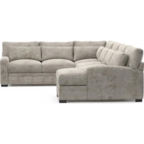 boston gray sectional   