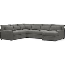 boston gray sectional   
