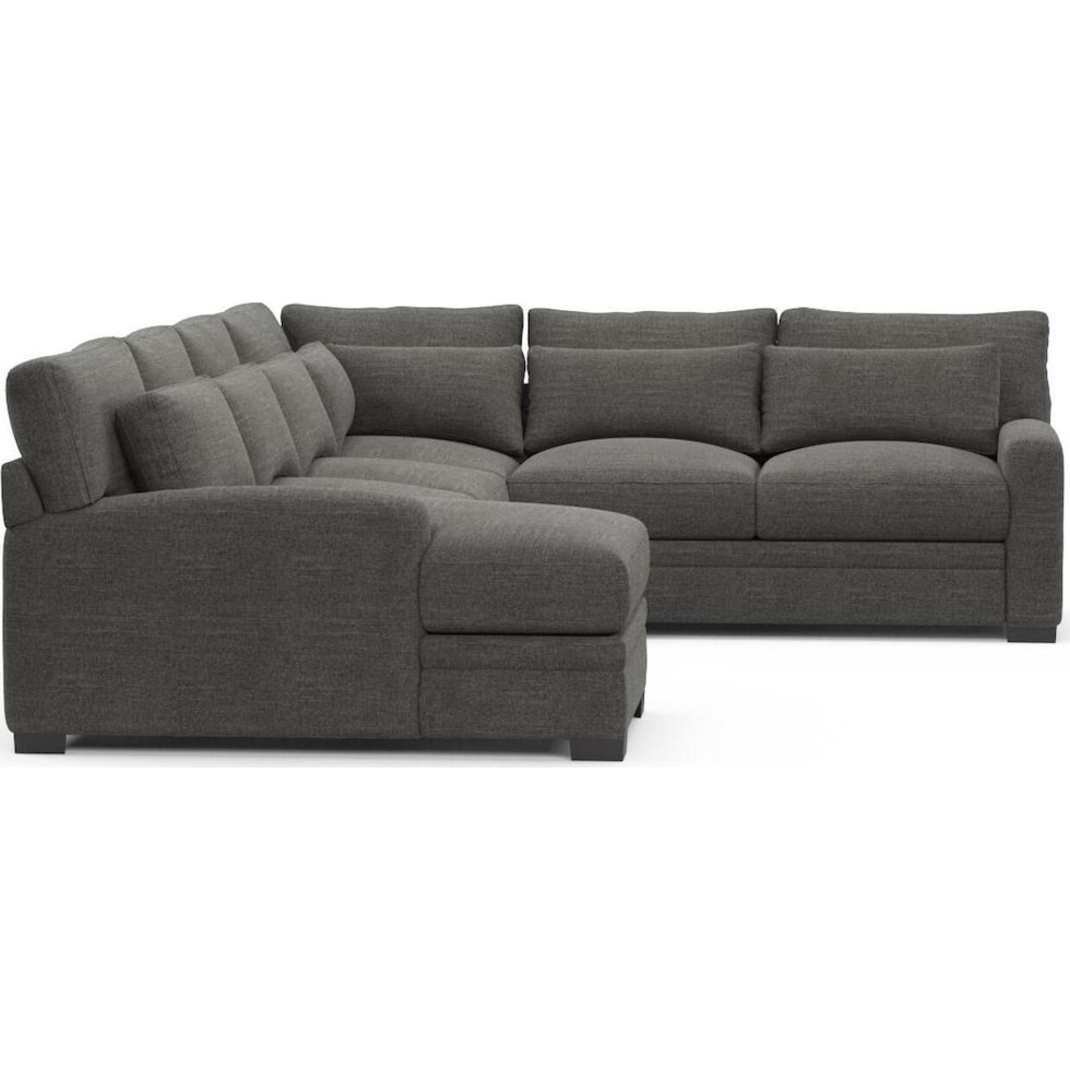 boston gray sectional   