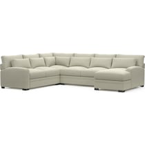 boston gray sectional   