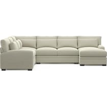 boston gray sectional   