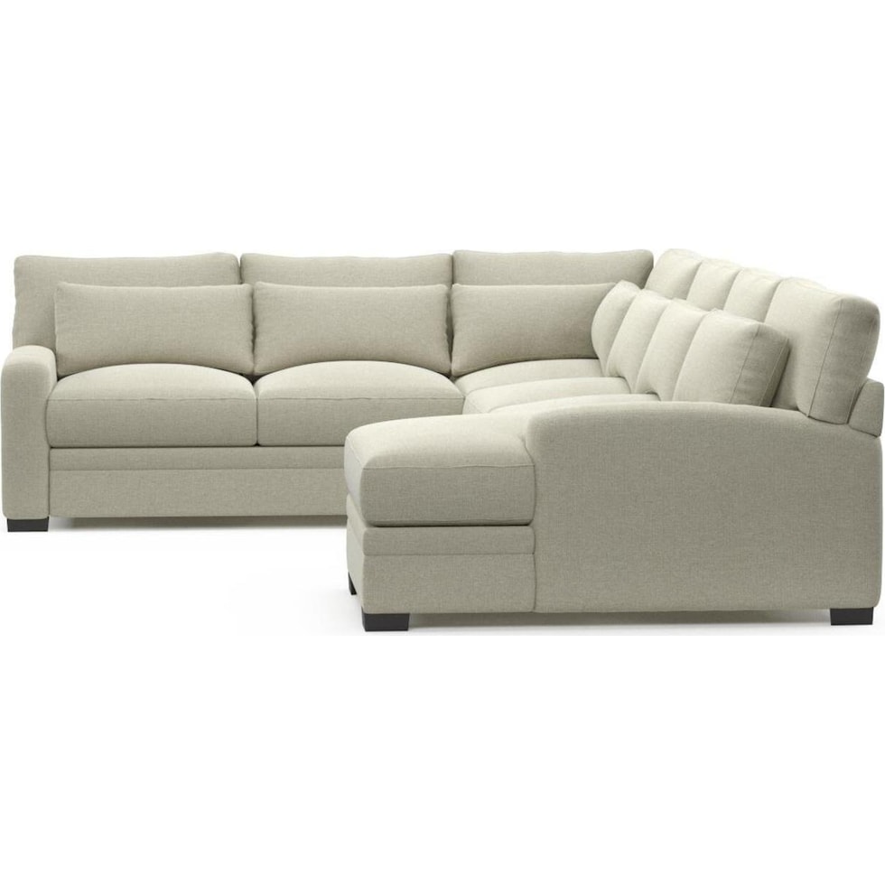 boston gray sectional   