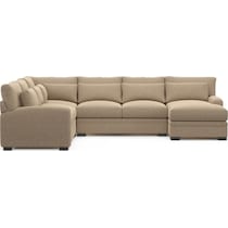 boston gray sectional   