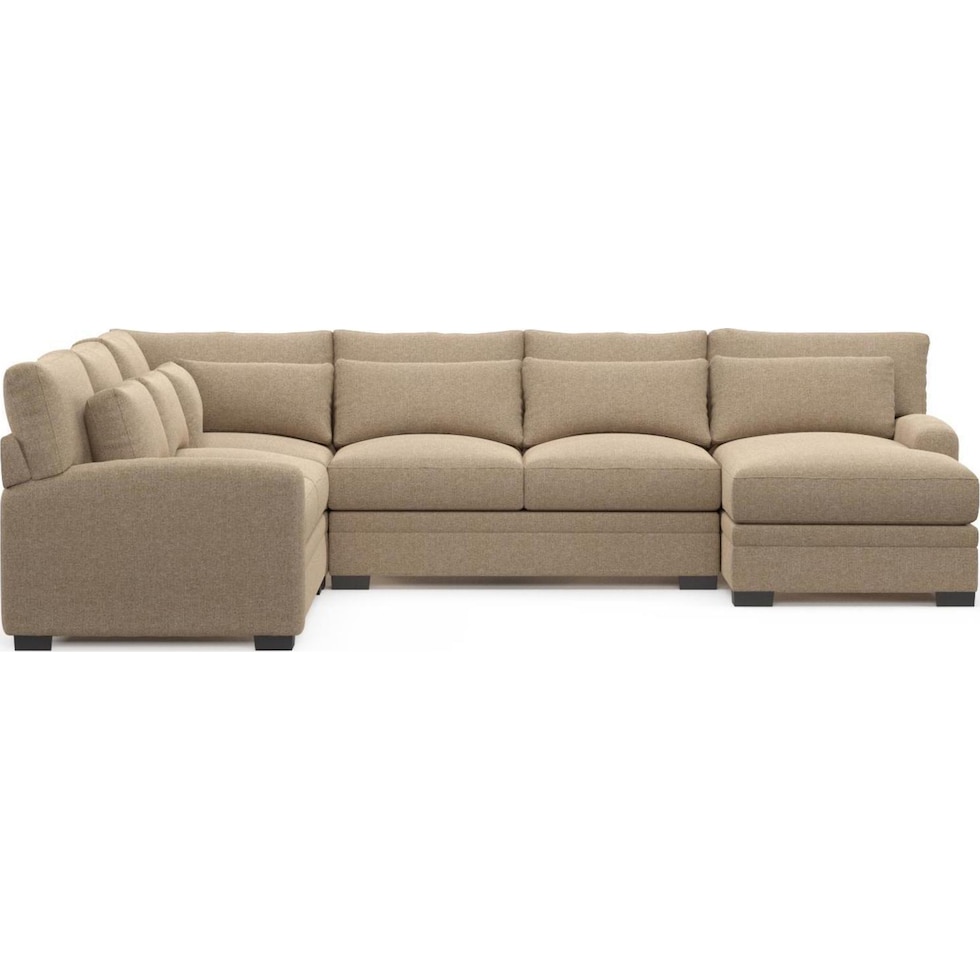 boston gray sectional   