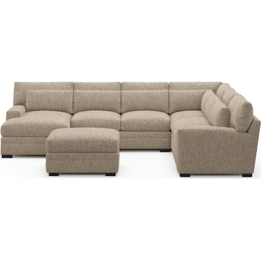 Boston 5-Piece Sectional with Chaise and Ottoman
