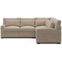 boston light brown sectional   