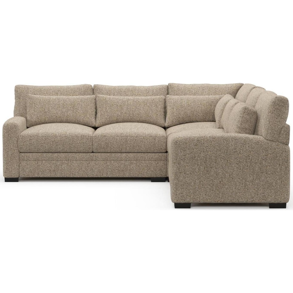 boston light brown sectional   