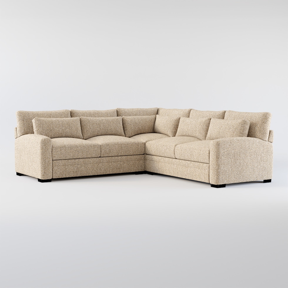 boston light brown sectional   