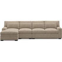 boston light brown sectional   