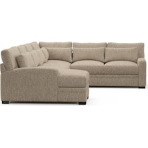 boston light brown sectional   