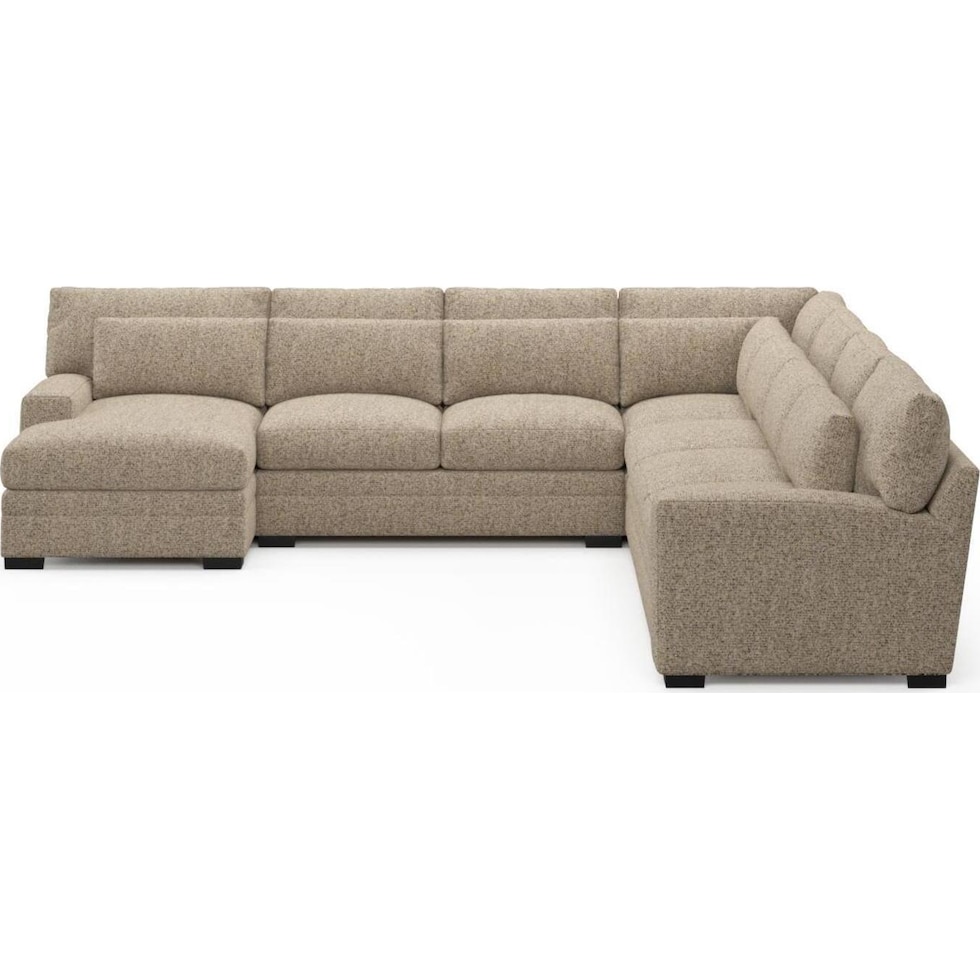 boston light brown sectional   