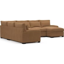 boston light brown sectional   
