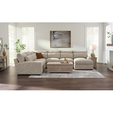 Boston 4-Piece Sectional with Chaise