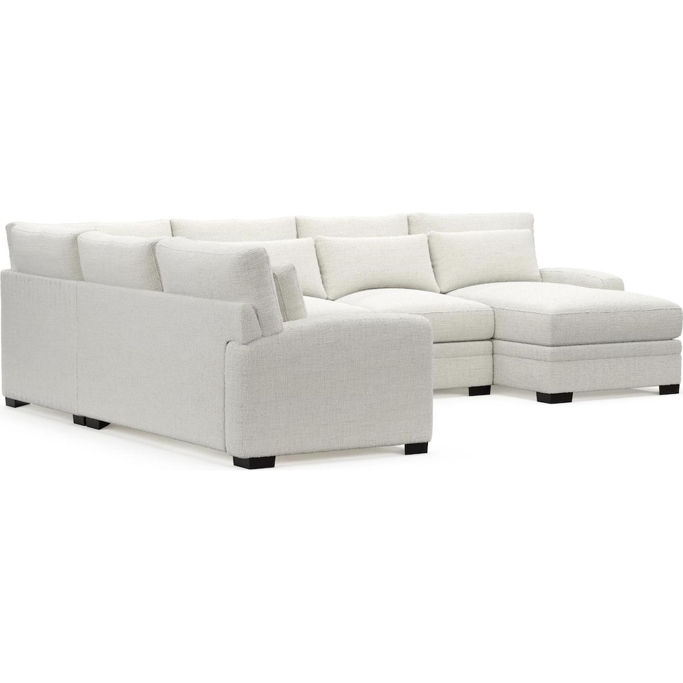 boston white sectional   