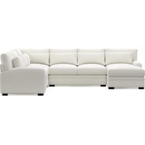 boston white sectional   
