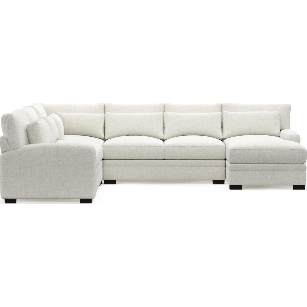 boston white sectional   