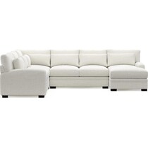 boston white sectional   