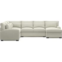 boston white sectional   