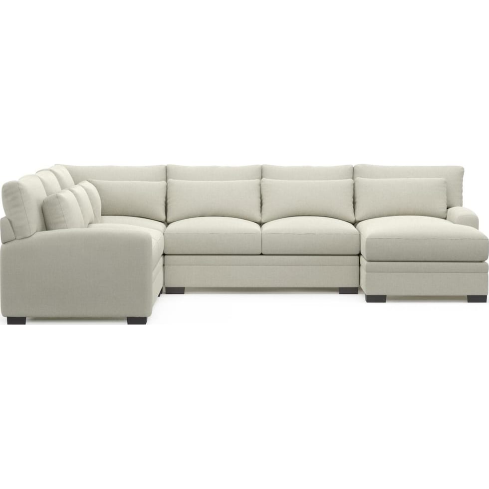 boston white sectional   