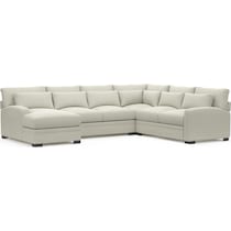 boston white sectional   
