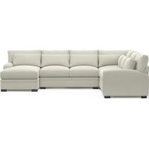boston white sectional   