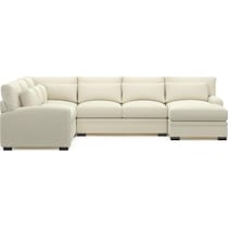 boston white sectional   