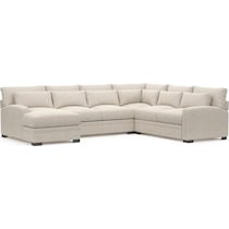 boston white sectional   