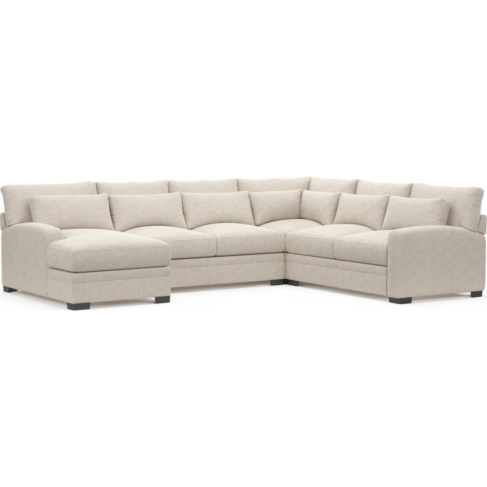 boston white sectional   