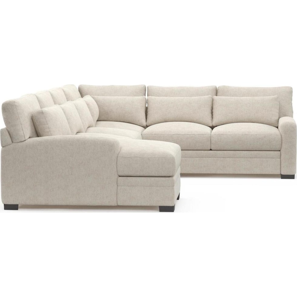 boston white sectional   