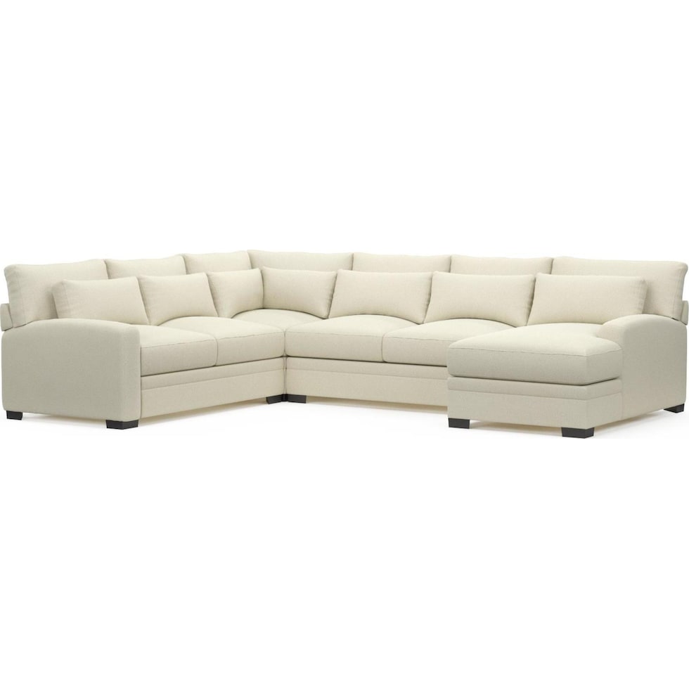 boston white sectional   