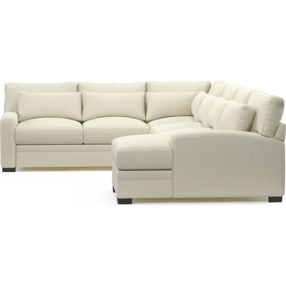 boston white sectional   