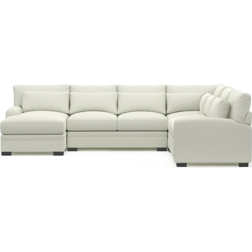 boston white sectional   