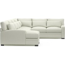 boston white sectional   