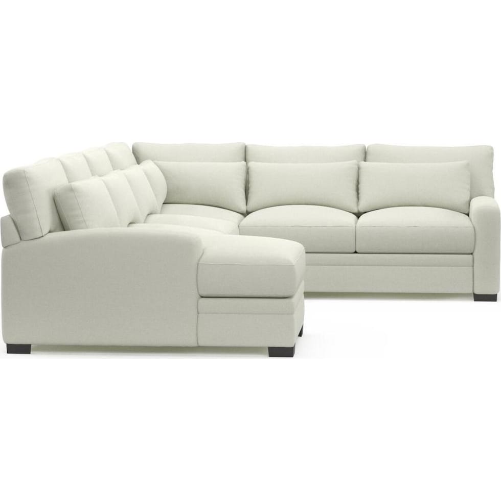 boston white sectional   