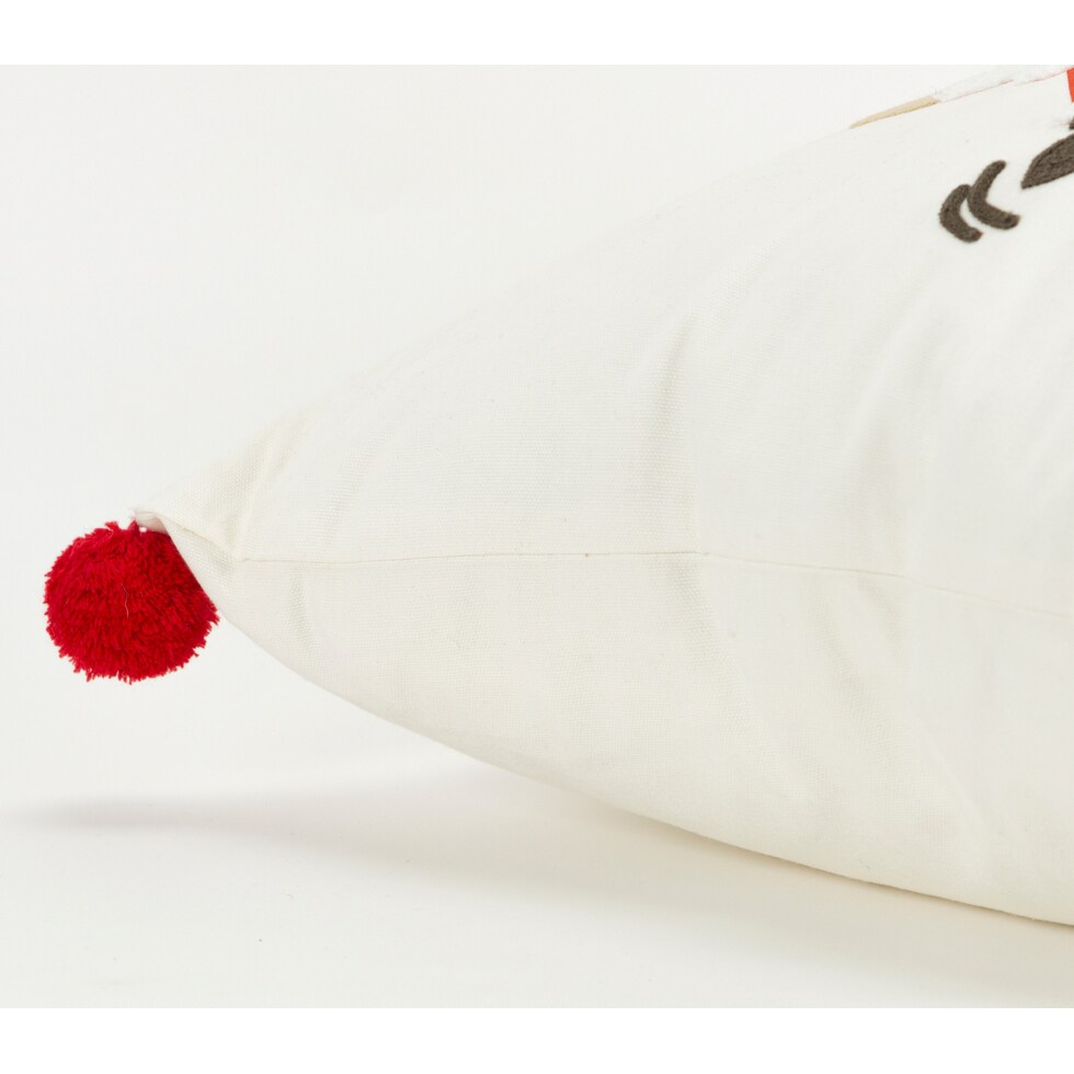 bottoms up! ivory pillow   