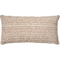 boucle stripe neutral accent pillow   