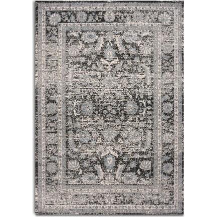 Bound 5' X 8' Area Rug - Gray and Black