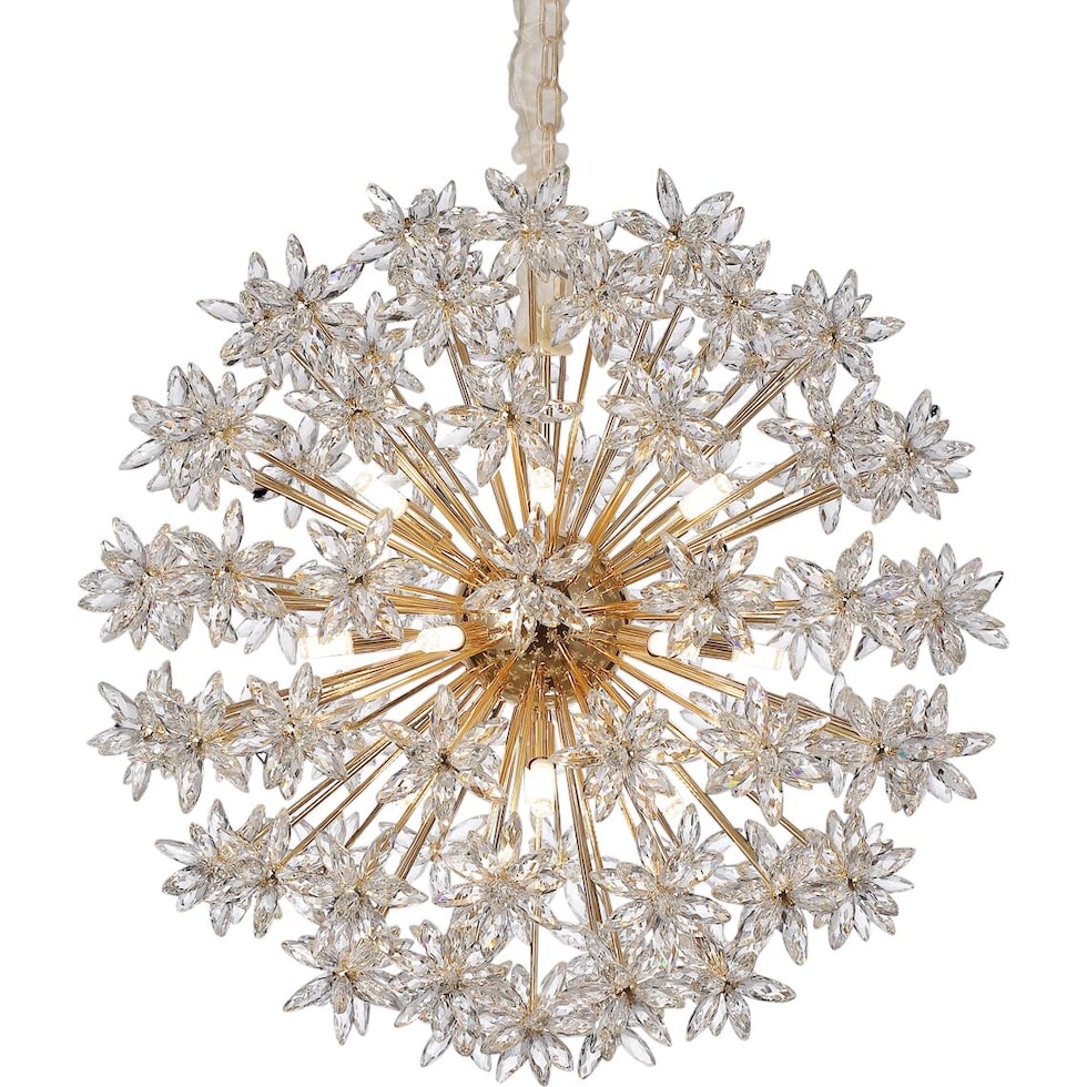 bouquet gold chandelier   